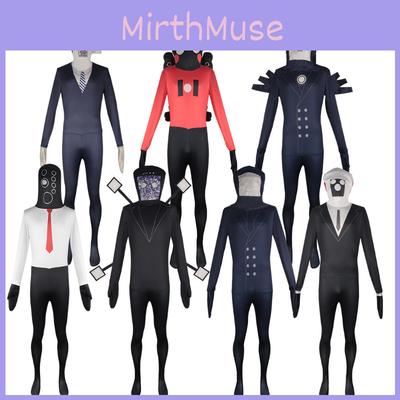 Skibidi Toilet Spiel Cosplay Jumpsuit Perfekt für Halloween