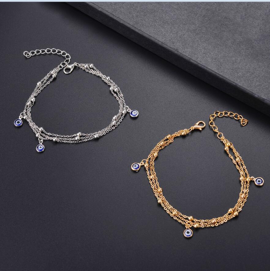Trendiges mehrlagiges Fußkettchen für das Auge: Europäischer & Amerikanischer Modeschmuck