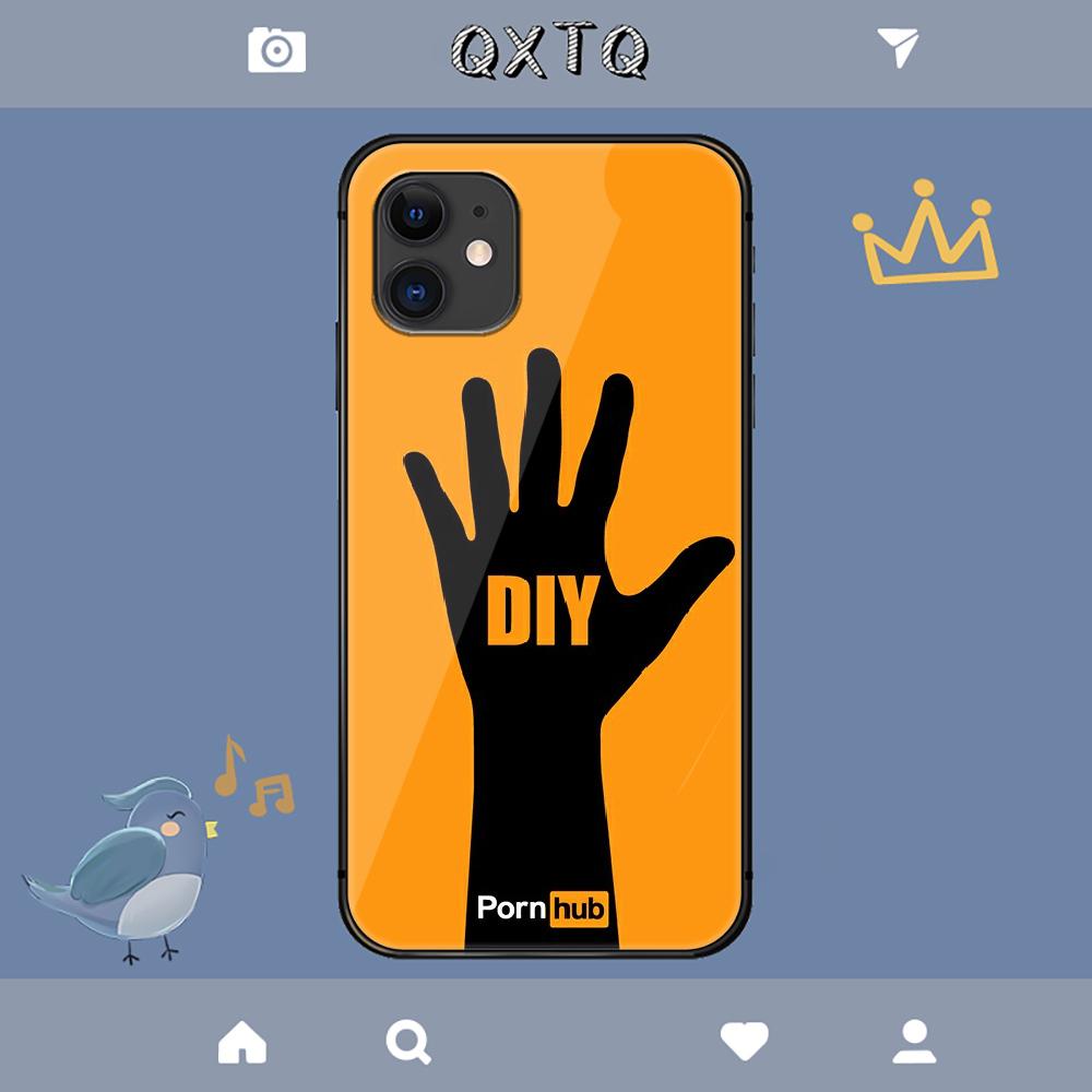 Etui Wzór Logo Porn Hub Dla iPhone Samsung Galaxy Redmi Note S 17 16 15 14 13 20 24 25 54 Pro Max Ultra Fe Pokrowiec Ze Szkła Hartowanego