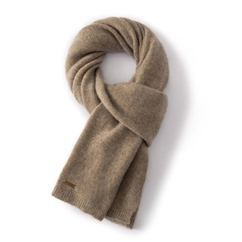 Women 100% Pure Cashmere Scarf Winter Warm Soft Cozy Knit Long Wrap Fashion Casual Neck Warmer Cold Weather Accessory
