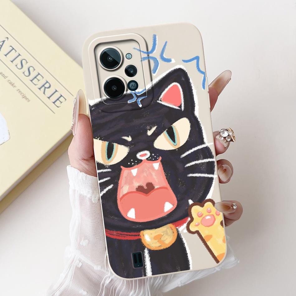 For Realme C31 Case RealmeC31 C 31 4G RMX3501 2022 Cute Cartoon Camera Protective Shockproof Soft Silicon Phone Cases
