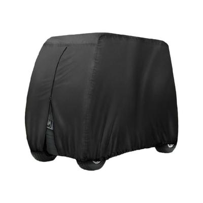 Extended Roof Golf Cart Enclosure Waterproofed Oxfords Fabric Universal Fit For 4 Seat Vehicle Up To 112 Inch