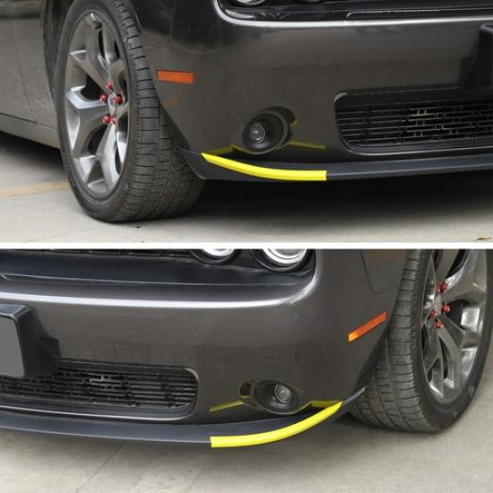 Front Bumper Lip Cover Strip Trim Frame Bezel  For Dodge Challenger 2015+ Yellow