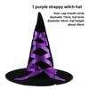 Halloween Prom Party Hat Witch Hat Witch Hat Veil Hat Printed Pumpkin Hat Black Tip Hat