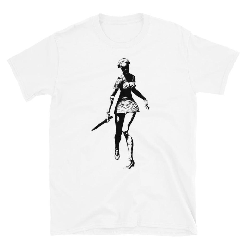 Silent Hill Nurse Graphic Tee – Horror Gaming Shirt