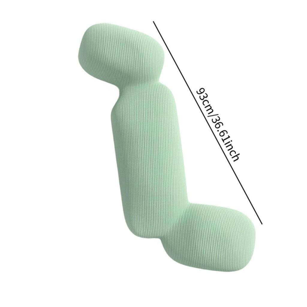 Long Body Pillow Ergonomic with Removable Cover Birthday Gift for Adults Comfortable Memory Foam Breathable Long Bed Pillow