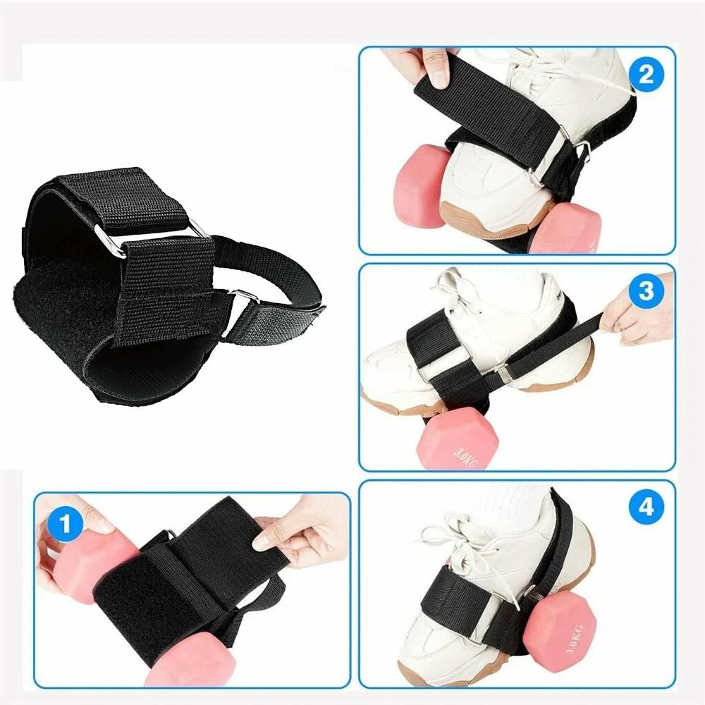 1 Paar Knöchelstütze Hantel Fußbefestigung, Tibialis Trainer, Verstellbare Knöchelgewichte, Neue Knöchelriemen zum Gewichtheben