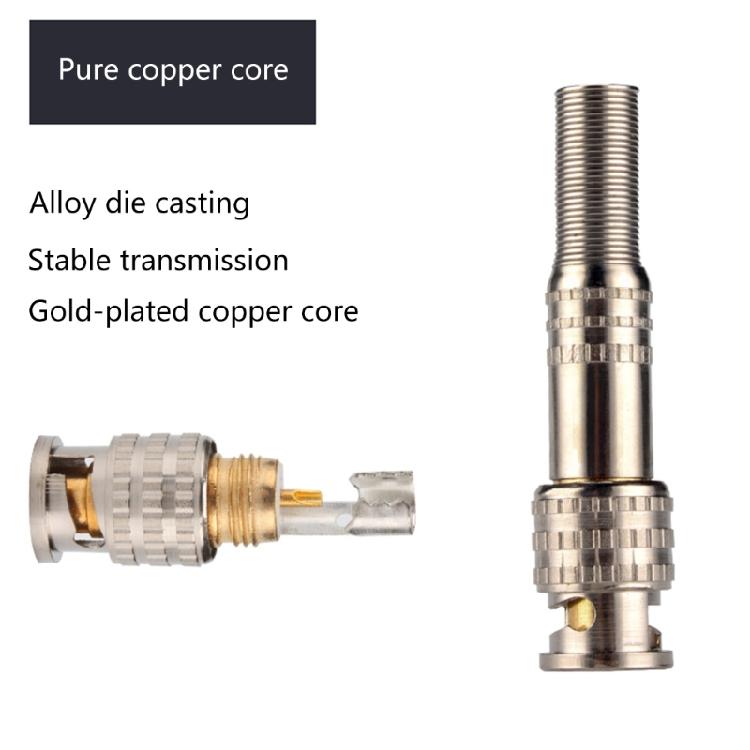BNC Video Male Connectors, Screw-lock Terminals Coaxials Adapters for CCTV Home Security Surveillanced Solderfree