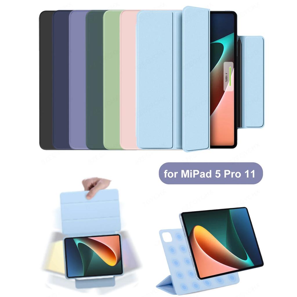 For Xiaomi Mi Pad 5 Pro Case 11 Inch 2021 Ultra Thin Magnetic Smart Cover for MiPad 5 Pro 12.4 Inch 2022 Shell