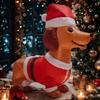 Saisonale Harz-Dackel-Skulpturen Festival Innen Außen Dekoration Weihnachtsgeschenk Für Hundebesitzer