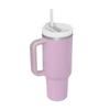40oz Stainless Steel Insulated Travel Mug with Handle and Straw