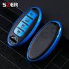 3 4 buttons Car Key Case Cover for Nissan Leaf Micra Qashqai J11 J10 X Trail T32 Versa Note Patrol Key Fob Cover Accessories