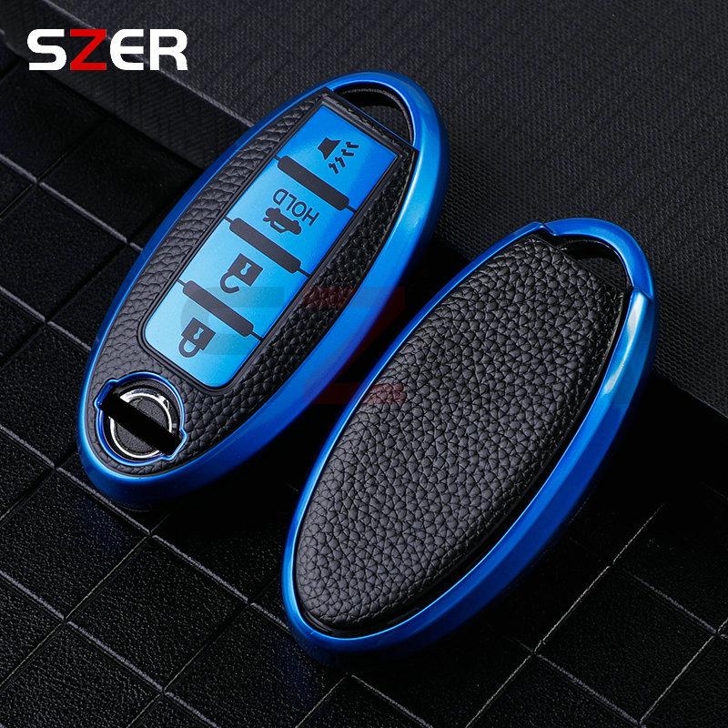3 4 buttons Car Key Case Cover for Nissan Leaf Micra Qashqai J11 J10 X Trail T32 Versa Note Patrol Key Fob Cover Accessories
