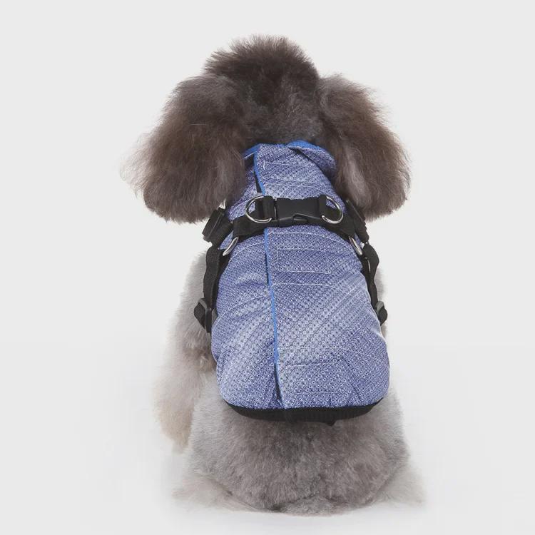 Giacca Imbottita per Cani con Zip - Cappotto Invernale in Pile d'Agnello per Animali Domestici