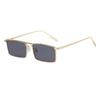Metal Frame Sunglasses Ultra-Light Driving Shades Retro Narrow Rectangle Sunglasses Skin-Friendly Vintage Sunglasses For Driving