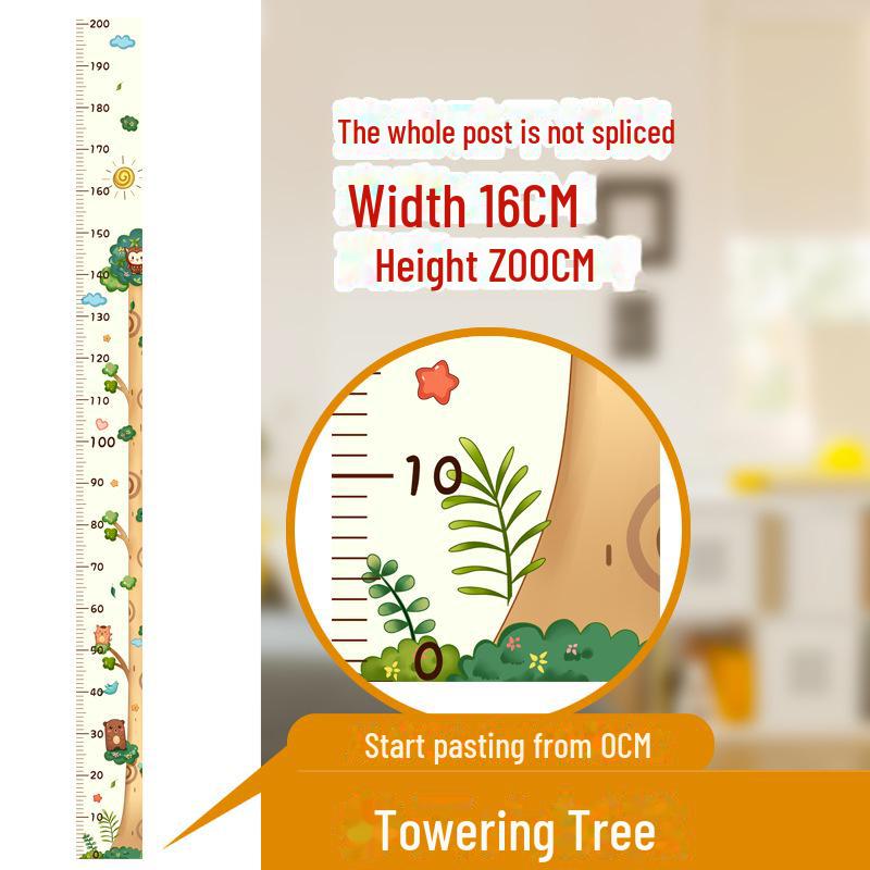 

Наклейки на стену с диаграммой роста для детей: Простая в применении, безопасная линейка от 0 для отслеживания роста младенцев и детей. Height Sticker