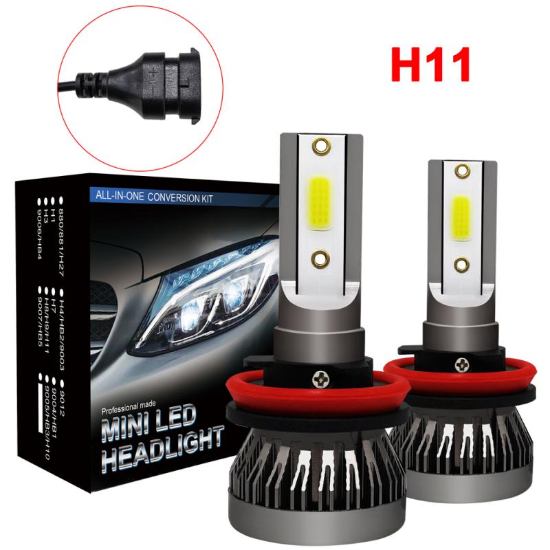 

Светодиодная лампа Bevinsee H7 H4 H11 для фар 9005 HB3 9006 HB4 H8 H9 9012 для автомобильных светодиодных ламп 60 Вт 10000 лм 12 В 6000 К белого цвета, F31C
