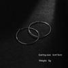 Geometric Metal Temperament Ring Punk Large Circle Ear Studs Hoop Earrings Fashion Jewelry