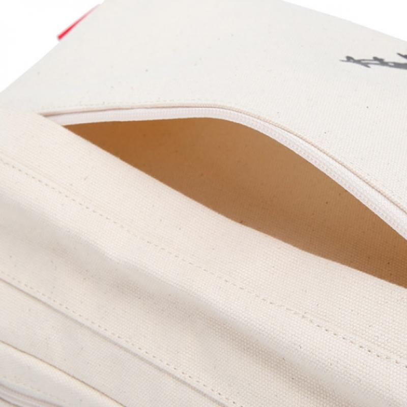 KANGOL Jude Canvas Pocket Crossbody Bag 3296 Ivory