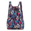 New Women's Fashion Simple Printing Backpack, Drawstring Bundle Bag, Backpack, Light and Wear-resistant Large-capacity Backpack