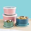 Baby Versiegelte Edelstahl Bento Lunchbox - Anti-Rutsch Runde Nudelschale