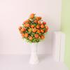 Vivid Appearance Realistic Artificial Fruit Artificial Orange Lemon Tree with Green Leave Branch Home Decor