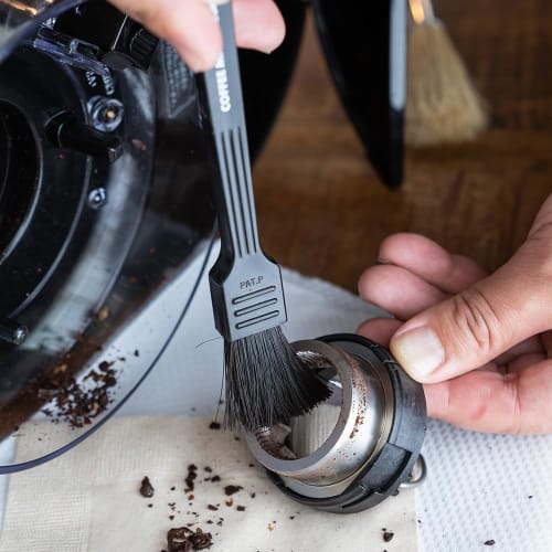 CASUAL PRODUCT Coffee Mill Brush, Black, 19cm, Cleaning Brush, Kitchen Brush