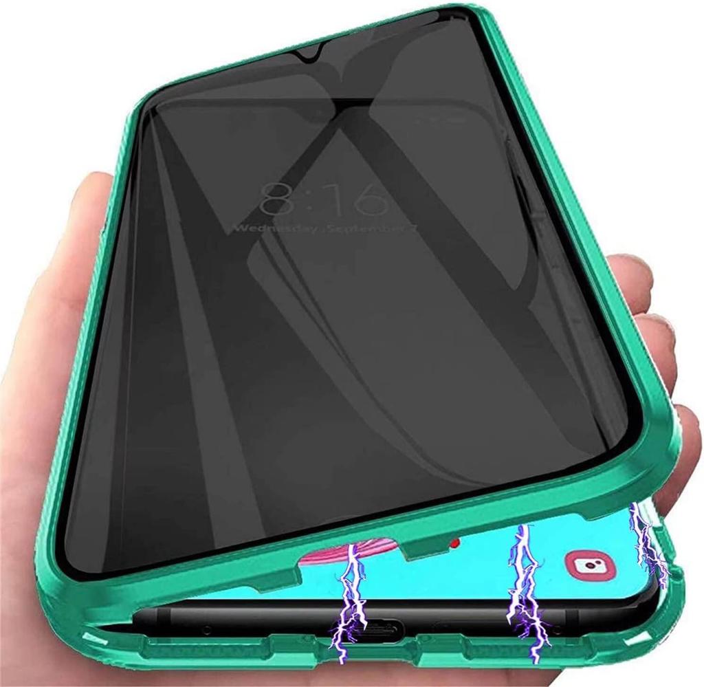Anti Peeping Case for Samsung Galaxy S26 Ultra Plus S26+, Double Sided Tempered Glass,Metal Frame with Lens Protector Phone Bumpers