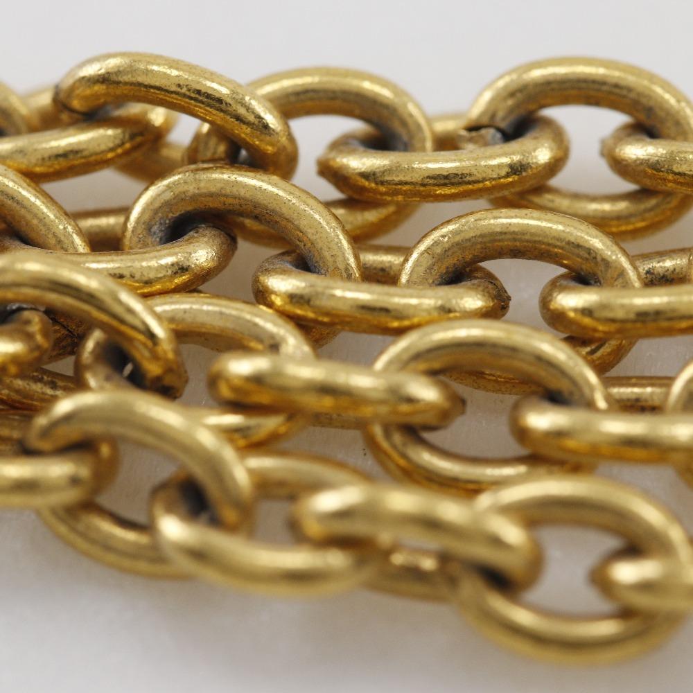 Chanel COCO Mark Necklace Vintage Plated Gold 20.8g Women Used