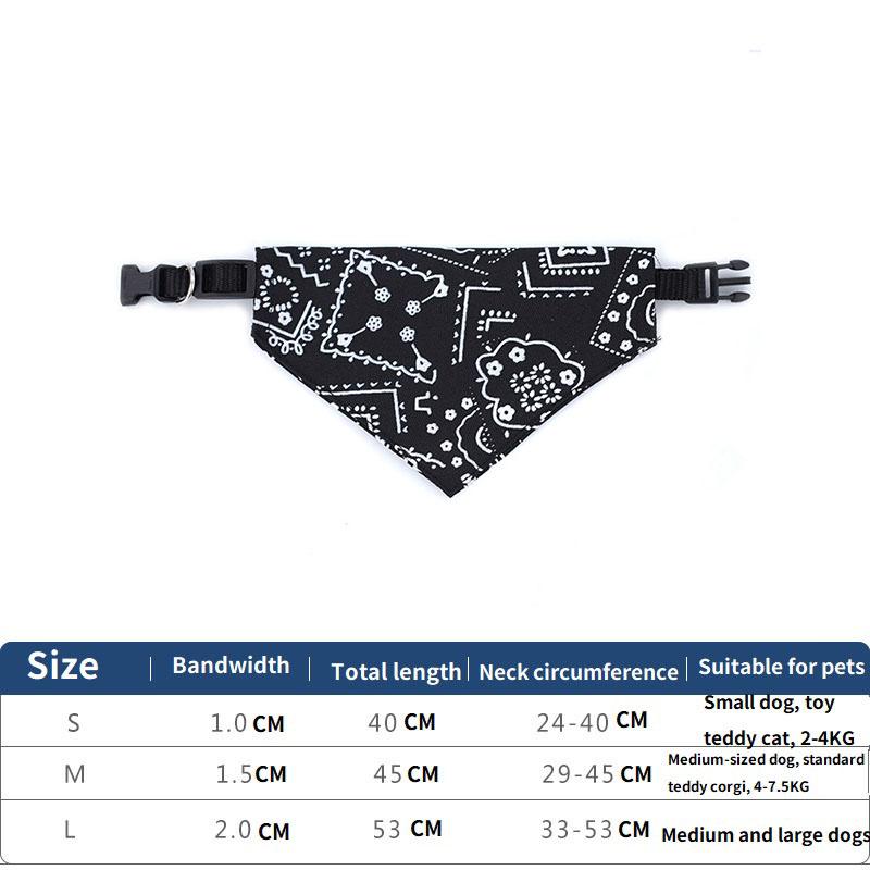 Dog Cat Neck Decor Adjustable Triangular Bandage for Pet Washable Scarf Bandana Collar Bibs Cat Birthday Party Dress Up GWFD02