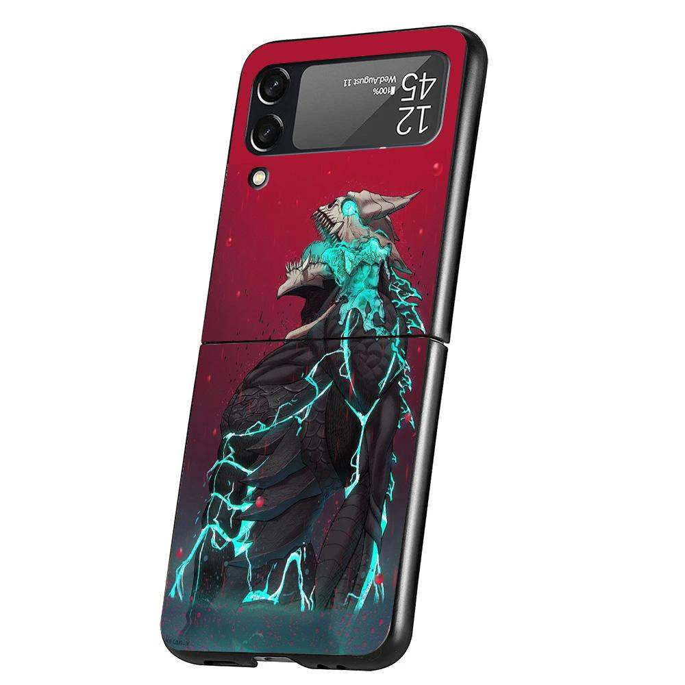 Kaiju No. 8 Anime Cover Phone Case For Samsung Galaxy Z Flip 7 6 5 4 3 5G Flip7 Flip6 Flip5 Flip4 Flip3 Black Fundas Shell Galax
