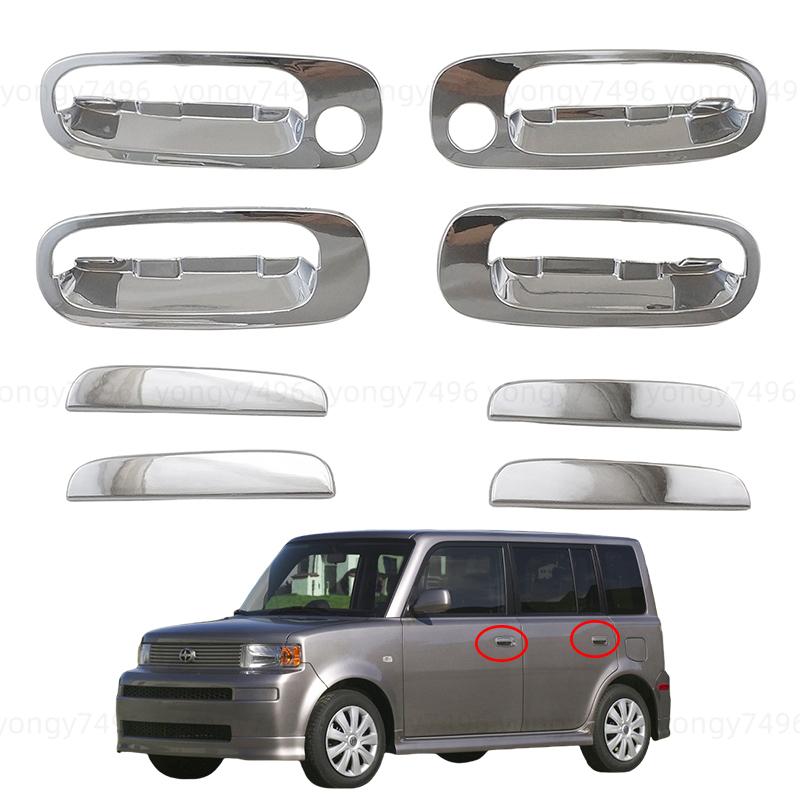 For SCION xB 2003 2004 2005 2006 2007 Chrome Side Door Handle Covers Trim Paste Style Car Accessories Car Stickers