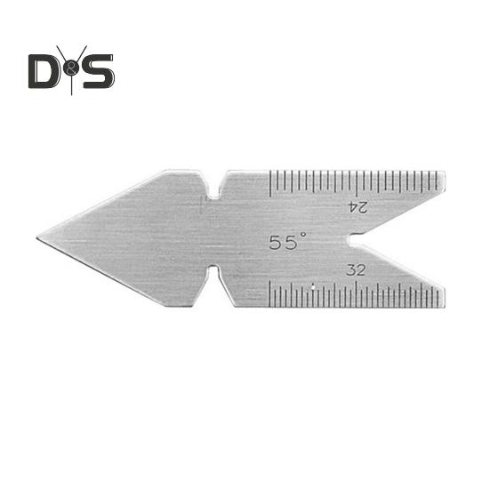 

Центровочный калибр Fishtail из нержавеющей стали с шагом резьбы 55/60 градусов, режущий калибр для токарного станка, инструмент для измерения метрических винтов по металлу, Америка C