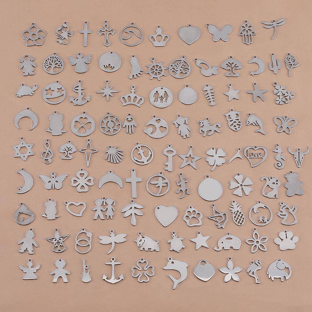 

20pcs stainless steel mixed pendants love animals etc for DIY stainless steel earrings pendants necklace accessories DIY 20pcs