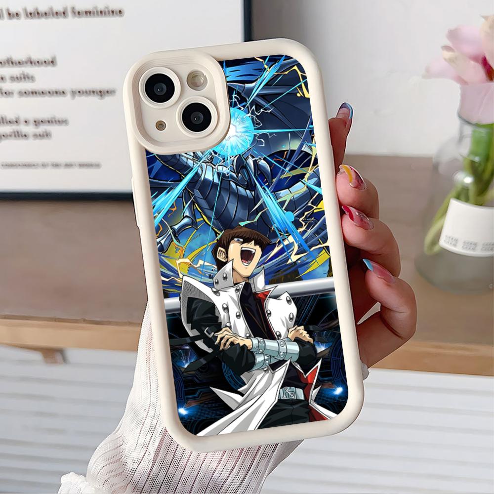 

Yugioh Seto Kaiba Phone Case for iPhone 17 16 15 14 13 12 11 Air Pro Max Plus White Soft TPU Shockproof Cover iPhone 12 Pro Max