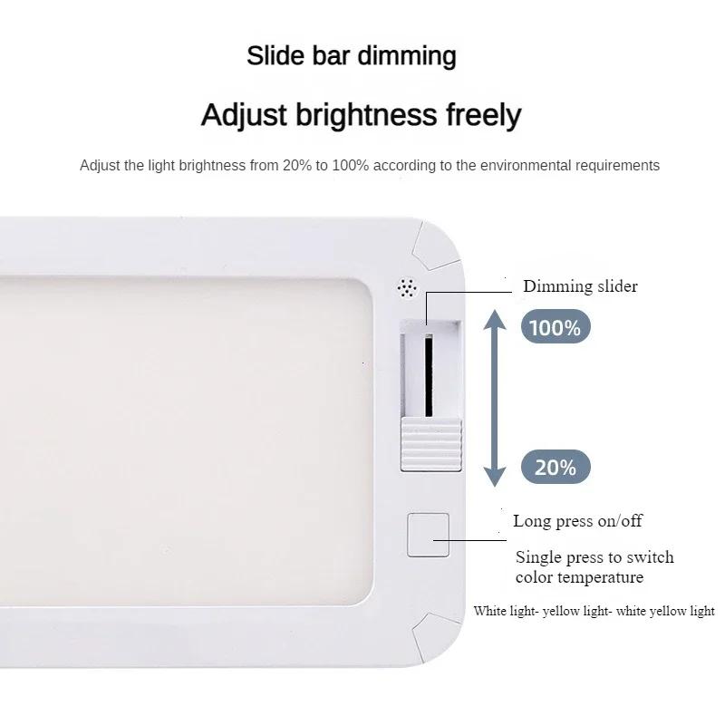 96-LED 3-Color Dimmable Ceiling Dome Light - 12V-30V for RV/Truck/Motorhome/Caravan