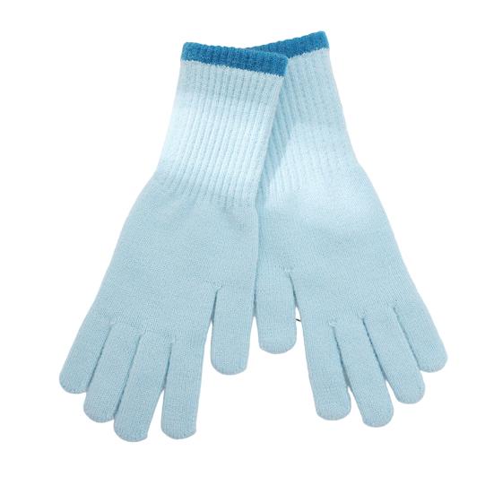 

1 пара длинных вязаных перчаток с пальцами для сенсорного экрана, зимние перчатки для верховой езды для занятий спортом на открытом воздухе, теплые перчатки для улицы синий