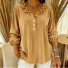 Women's Fashion Loose-Fit Round Neck Solid Color Long-Sleeve Top