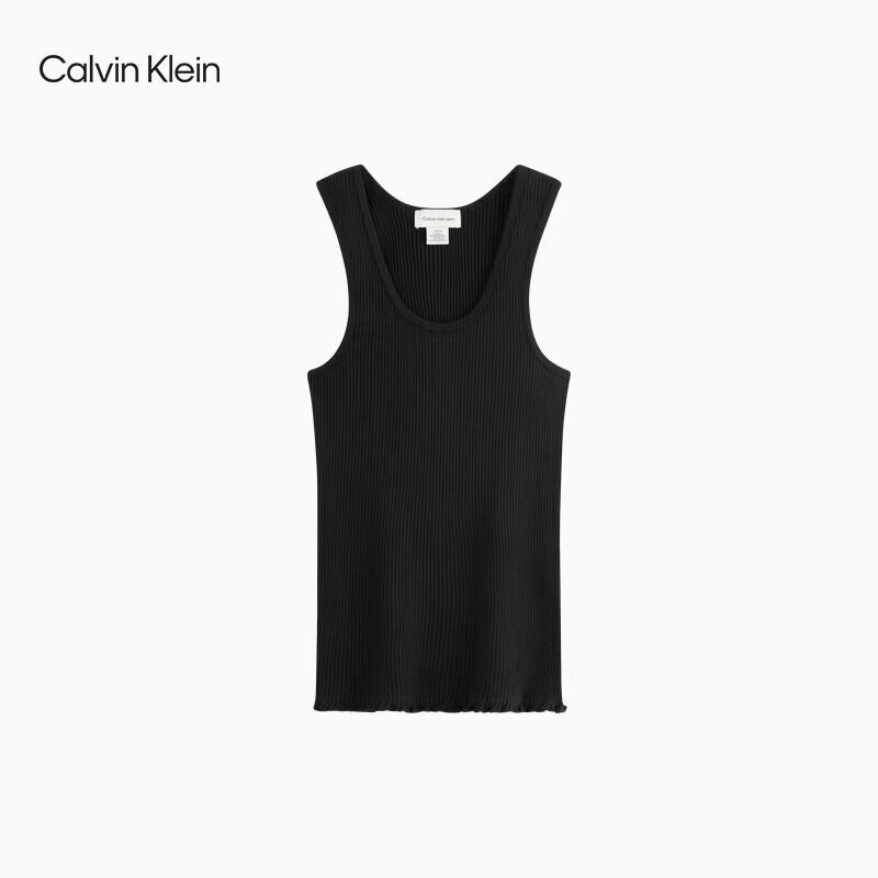 Calvin Klein Women's Embroidered Cotton Tank Top T-Shirt 40WL286