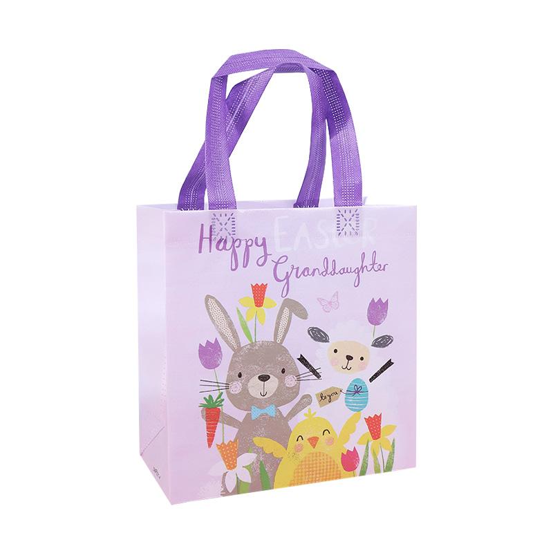 4/8Pcs Easter Gift Bags Cute Rabbit Eggs Candy Gift Packaging Bag 2025 Happy Easter Party Decor Supplies Kids Favors Treat Bag