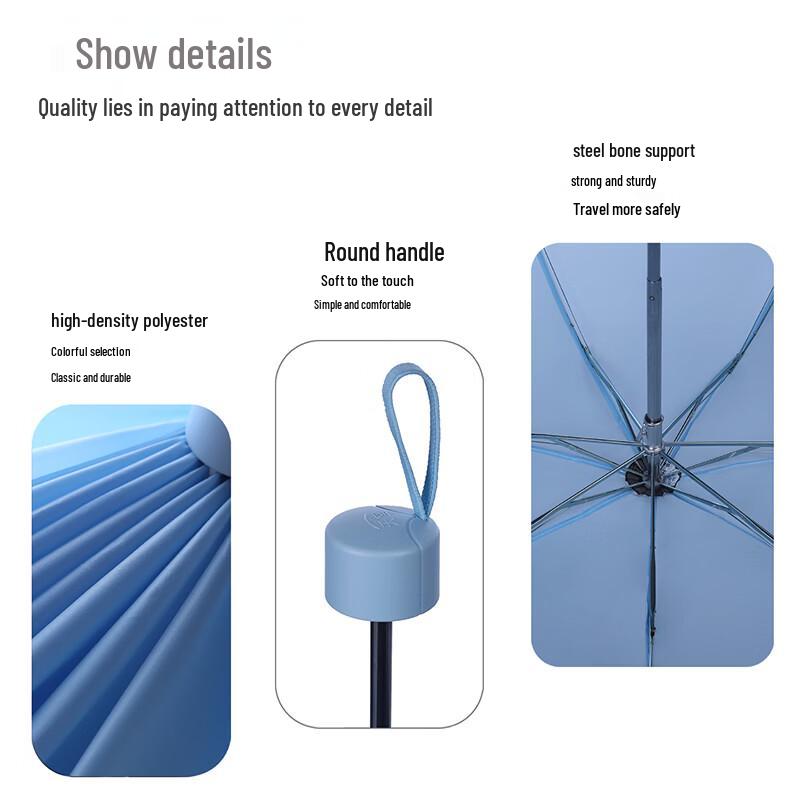 Paradise Three-Fold Manual Umbrella