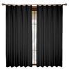 Set of 2 Level 1 Blackout Solid Thick Effective Heat Sound Fashionable Curtains with Memory Energy Day and Night For Living Coffee Small Window