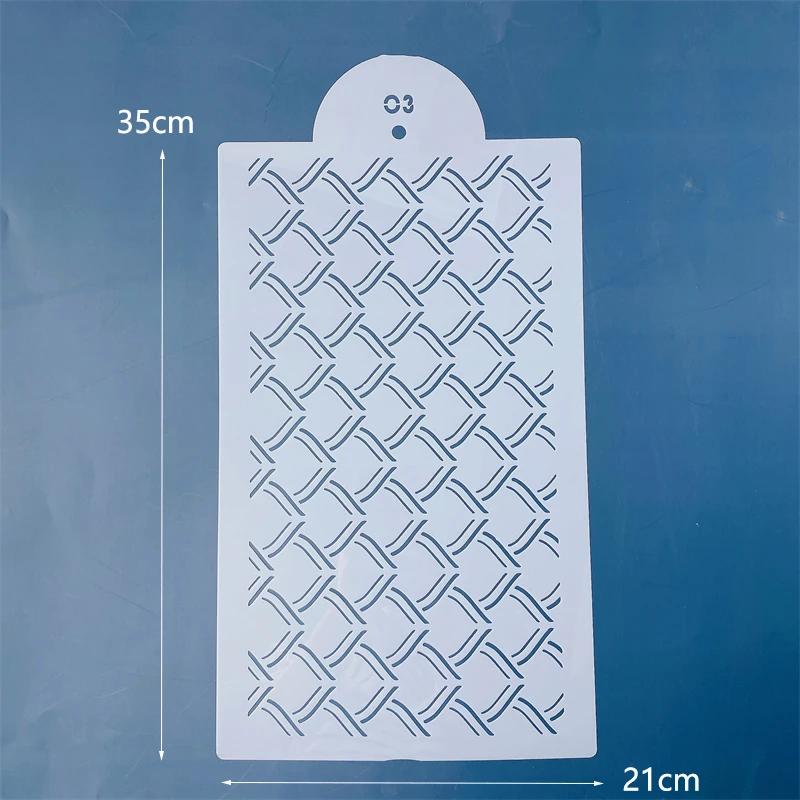 Nowe szablony siatkowe do ciasta z masy cukrowej, znaczki, szablony do wytłaczania, narzędzie do dekorowania, forma do spryskiwania na wesele, rysowanie malowanie na ciasteczka, czekoladę