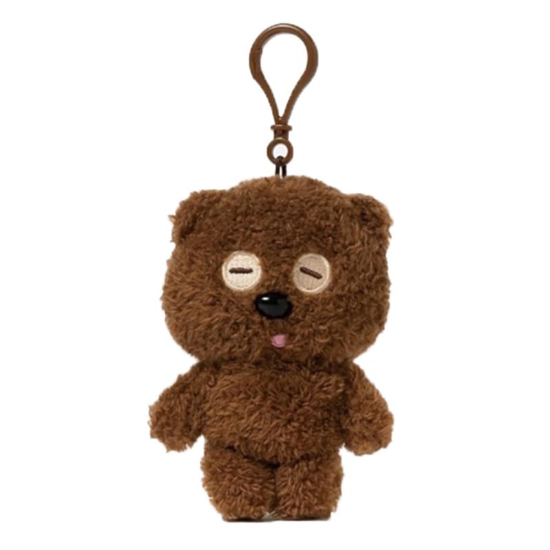 1Pcs Cartoon Little Bear With Hat Doll Key Chain Pendant Plush Toy Doll Keychain Backpack Pendant Accessories Gift For Children