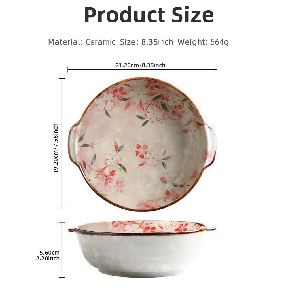 Ceramic Tableware Set Rice Bowl Breakfast Soup Bowl Dessert Dinnerware Tray Microwave Safe Kitchen Noodle Bowl Tableware Set