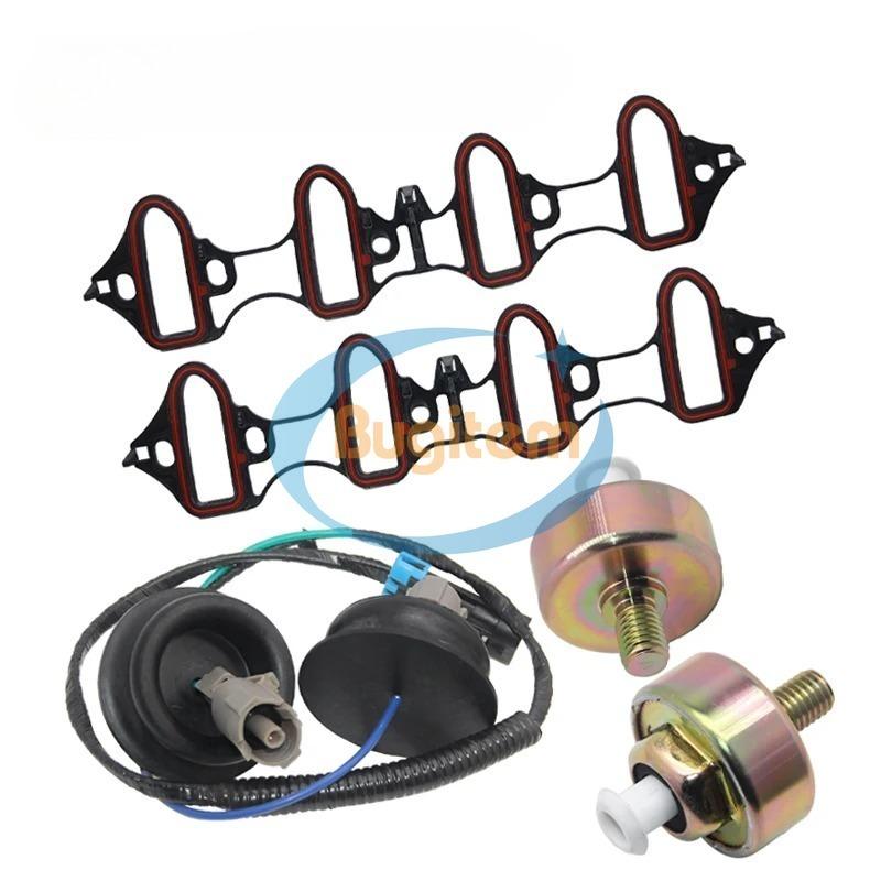 OE 12601822 89060413 12589867 Knock Sensor Wire Harness w/Intake Manifold Gasket Kit For GMC Yukon Envoy XL 1500 2500 Cadillac