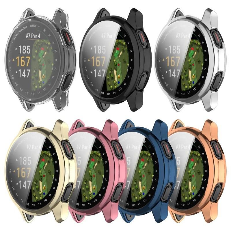 Screen Protector Case for Garmin Approach S50 Soft TPU Face Cover All-Around Protective Bumper Accessories for Garmin S50