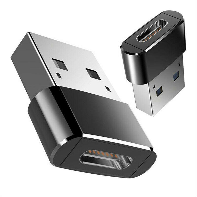 USB-C Stecker Typ C zu USB Adapter 2.0 A Buchse Datenkonverter Anschlussadapter