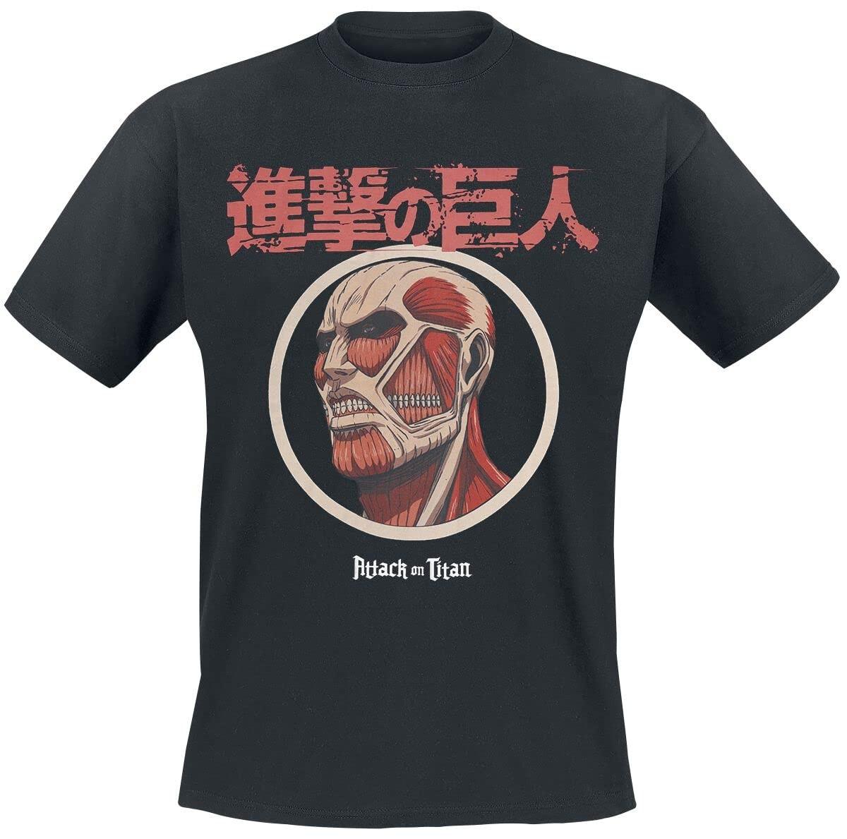 DIFUZED ATTACK ON TITAN - Colossus Titan - T-Shirt Homme (2XL) M