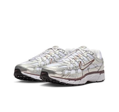BV1021-110 Nike P-6000 White Metallic Silver Black Tattoo (Women s) 7W